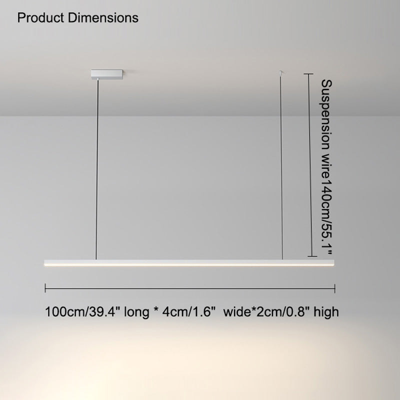 Suspension LED Extra-Longue - Ligne Épurée | Longéa