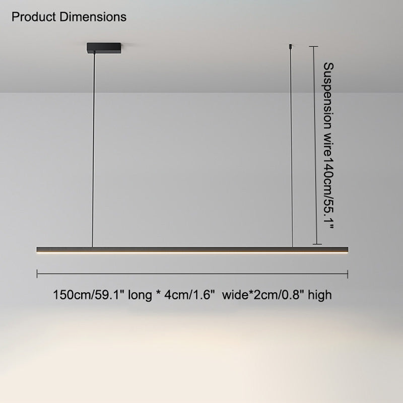 Suspension LED Extra-Longue - Ligne Épurée | Longéa
