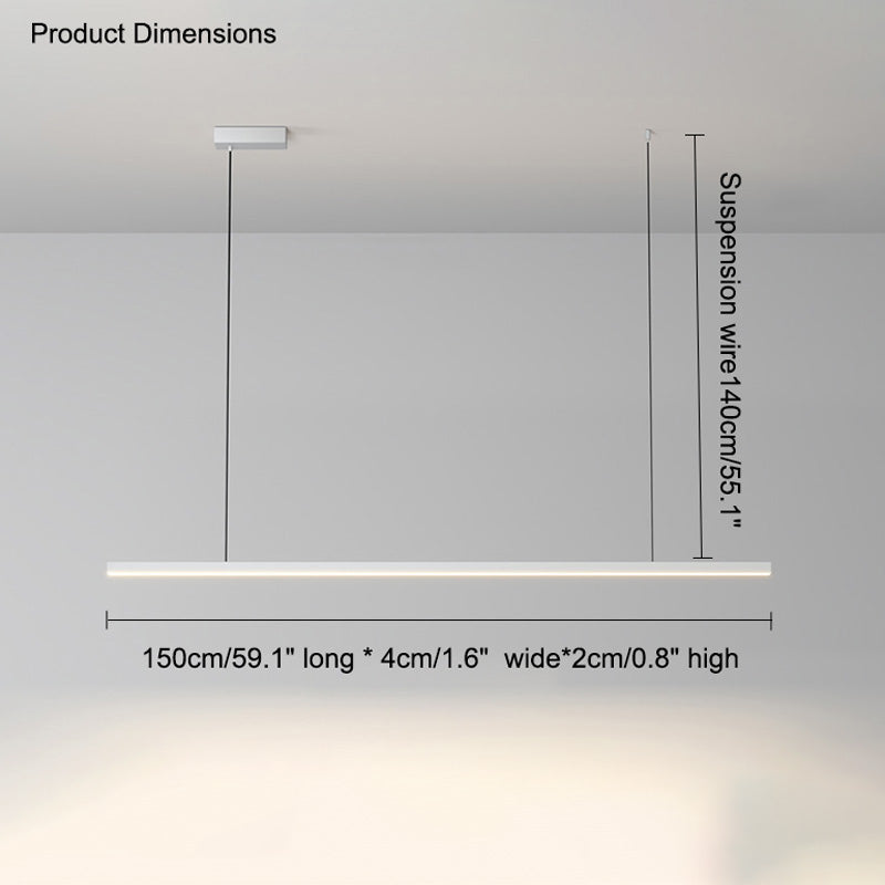 Suspension LED Extra-Longue - Ligne Épurée | Longéa