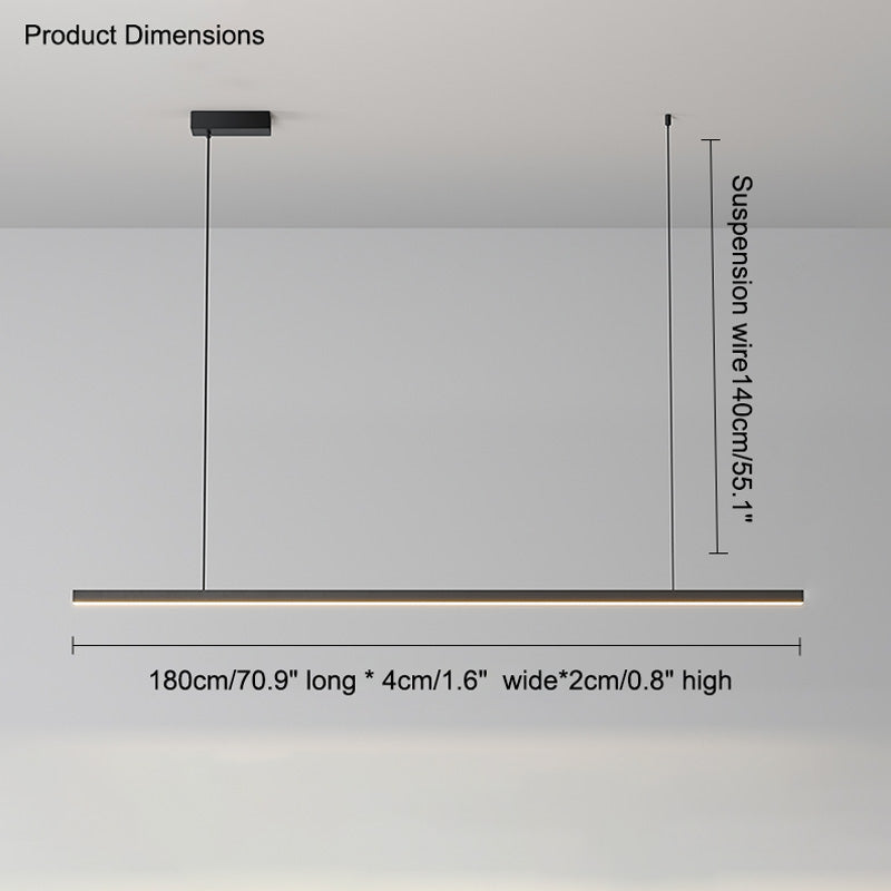 Suspension LED Extra-Longue - Ligne Épurée | Longéa
