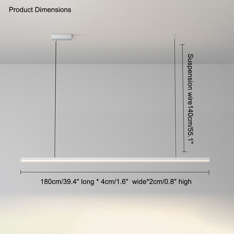 Suspension LED Extra-Longue - Ligne Épurée | Longéa
