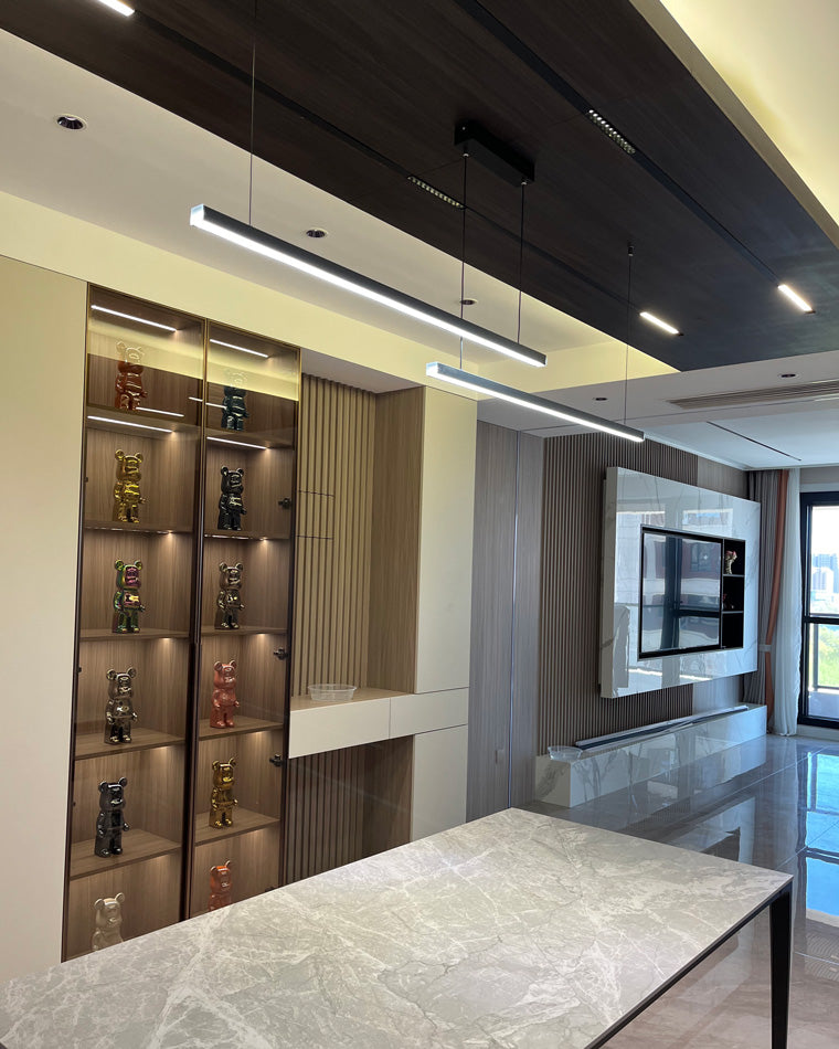 Suspension LED Extra-Longue - Ligne Épurée | Longéa