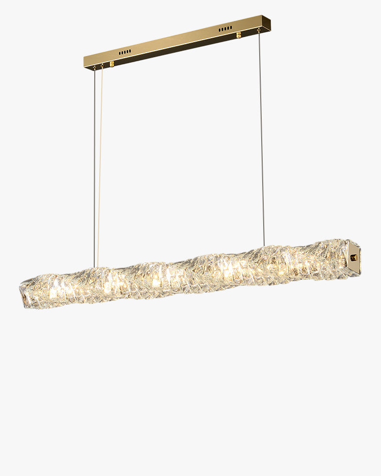 Lustre Linéaire Cristal - Torsade Scintillante | Twistéa