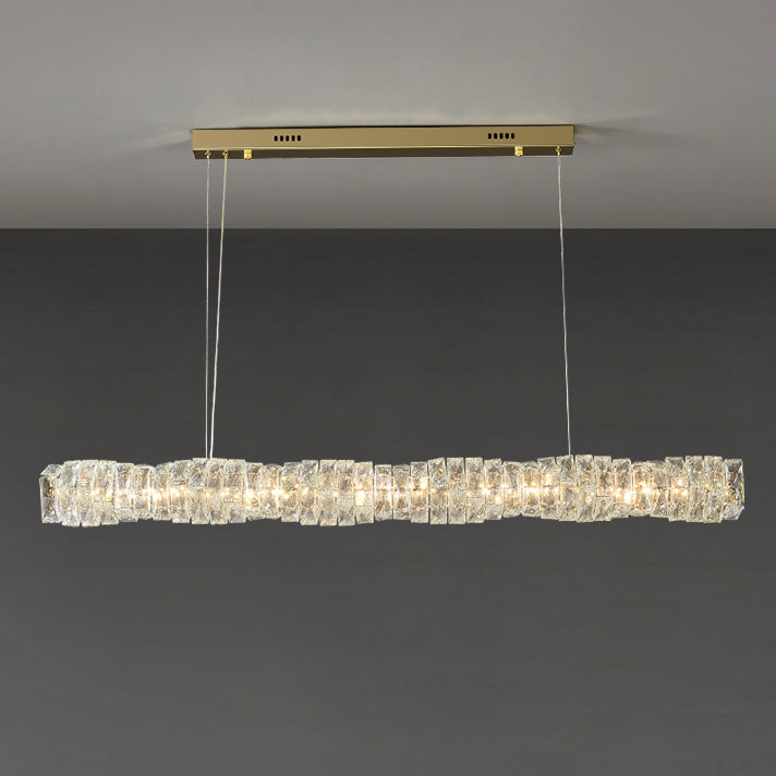 Lustre Linéaire Cristal - Torsade Scintillante | Twistéa