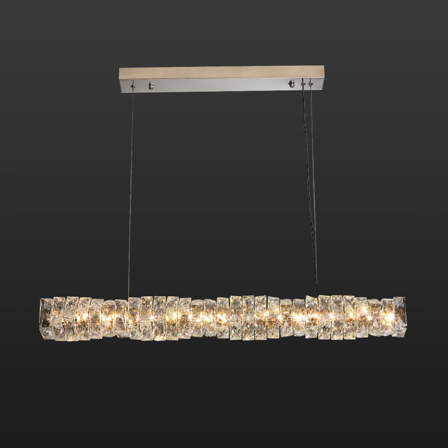Lustre Linéaire Cristal - Torsade Scintillante | Twistéa