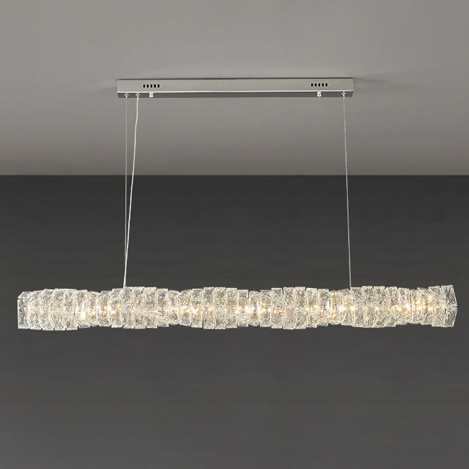 Lustre Linéaire Cristal - Torsade Scintillante | Twistéa