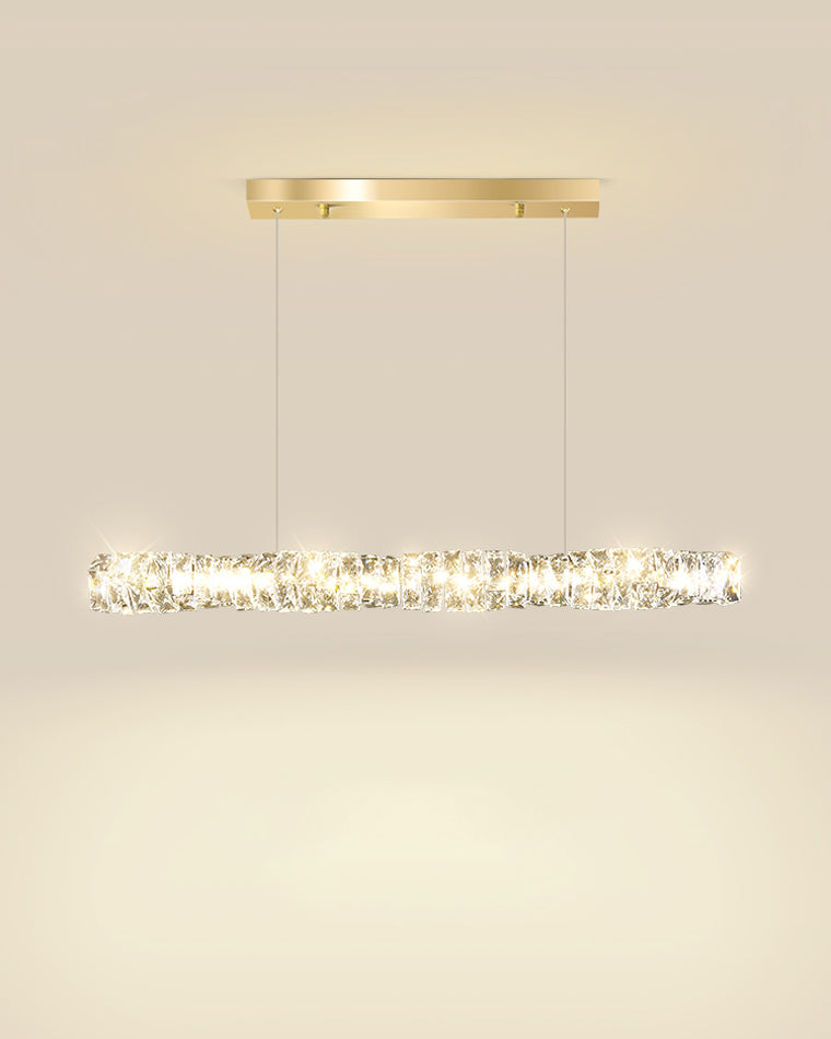 Lustre Linéaire Cristal - Torsade Scintillante | Twistéa