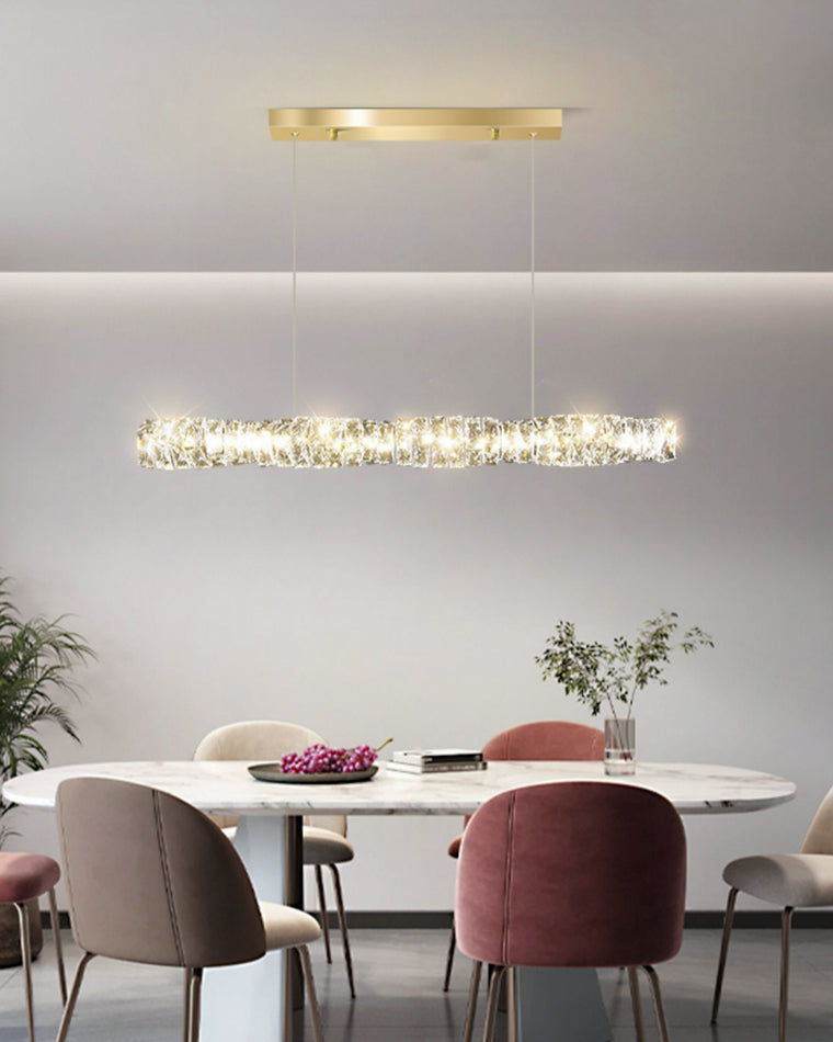 Lustre Linéaire Cristal - Torsade Scintillante | Twistéa