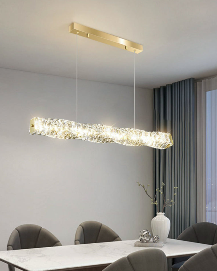 Lustre Linéaire Cristal - Torsade Scintillante | Twistéa