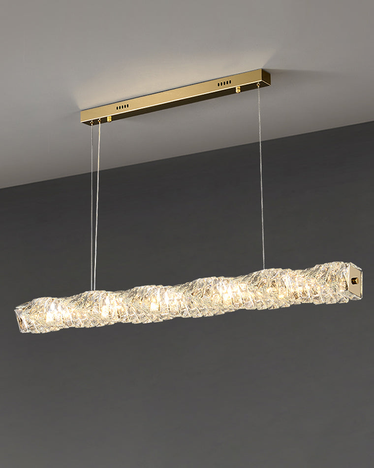 Lustre Linéaire Cristal - Torsade Scintillante | Twistéa