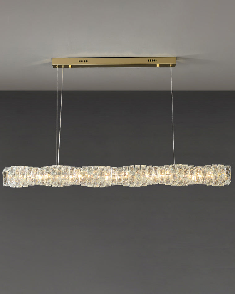 Lustre Linéaire Cristal - Torsade Scintillante | Twistéa