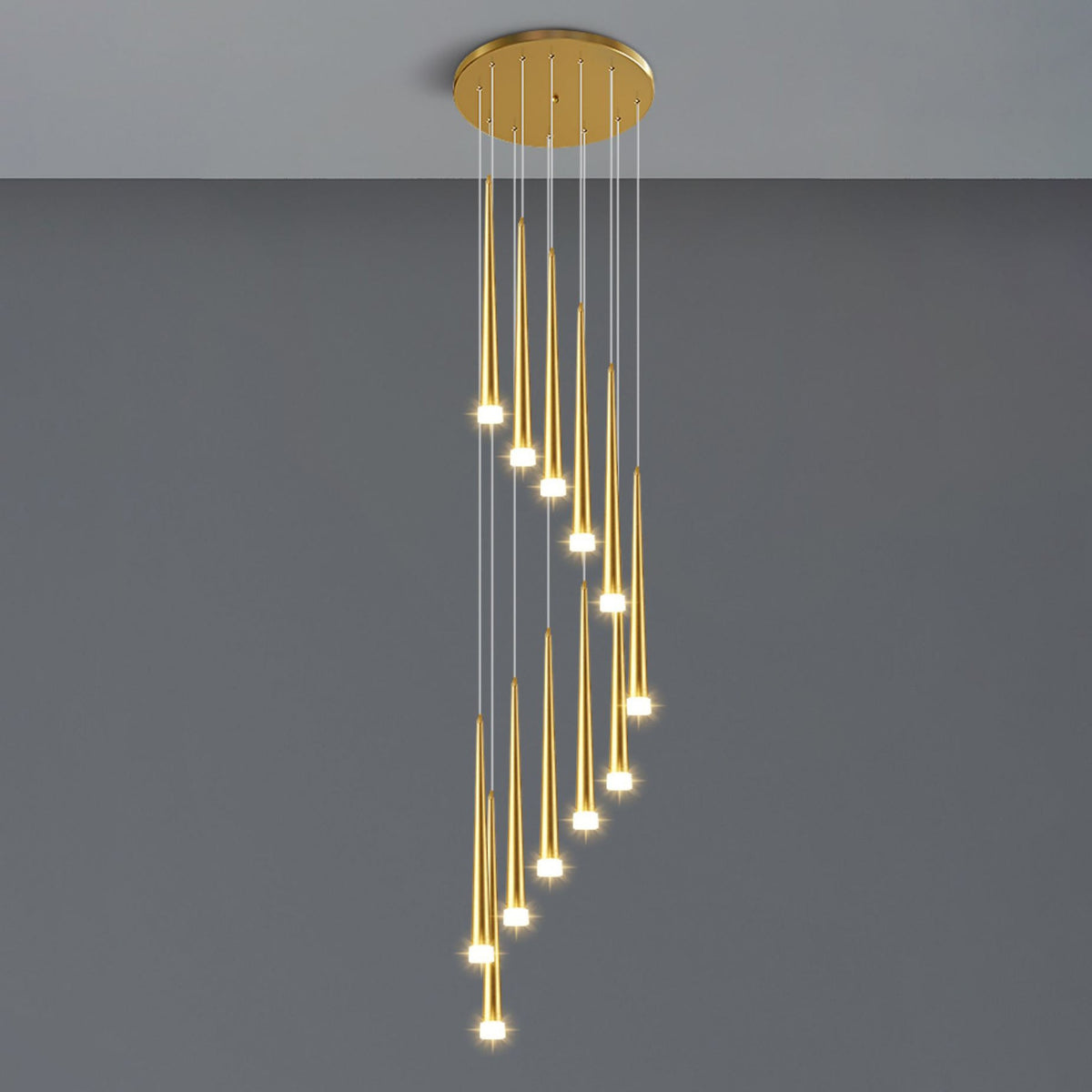 Lustre Spirale - Cascade de Cônes | Spiréa