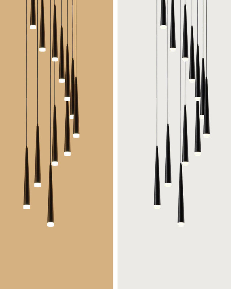 Lustre Spirale - Cascade de Cônes | Spiréa