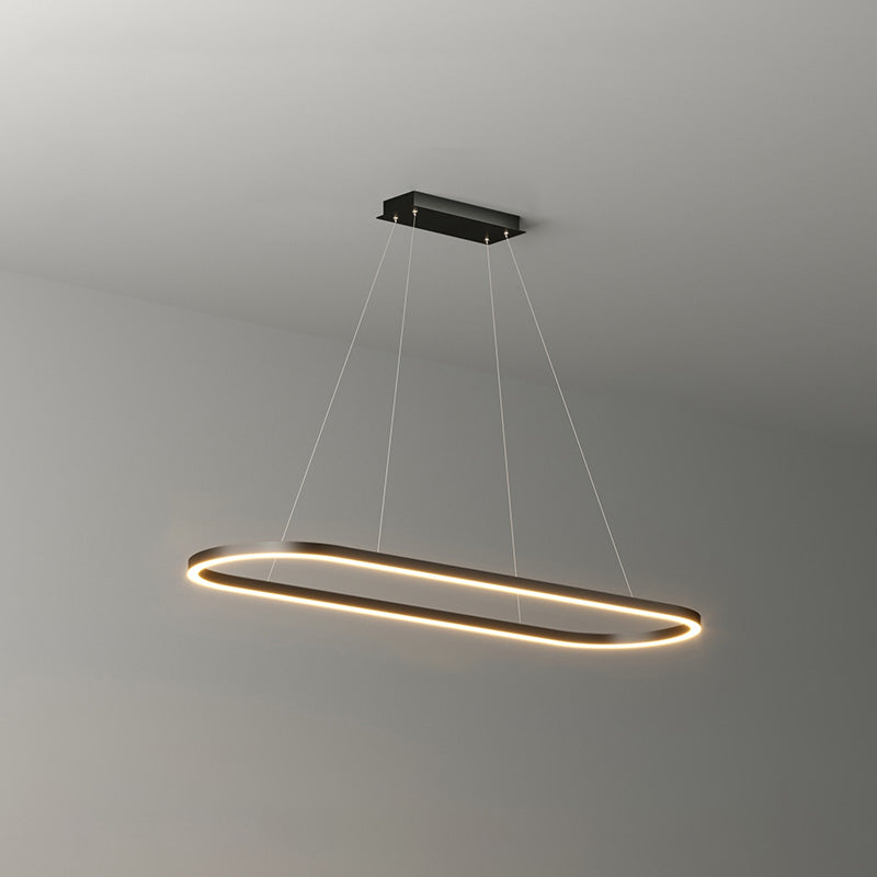 Lustre LED Ovale - Anneau Minimaliste | Ovaléa