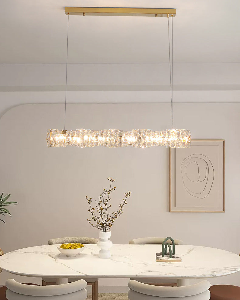 Lustre Linéaire Cristal - Torsade Scintillante | Twistéa