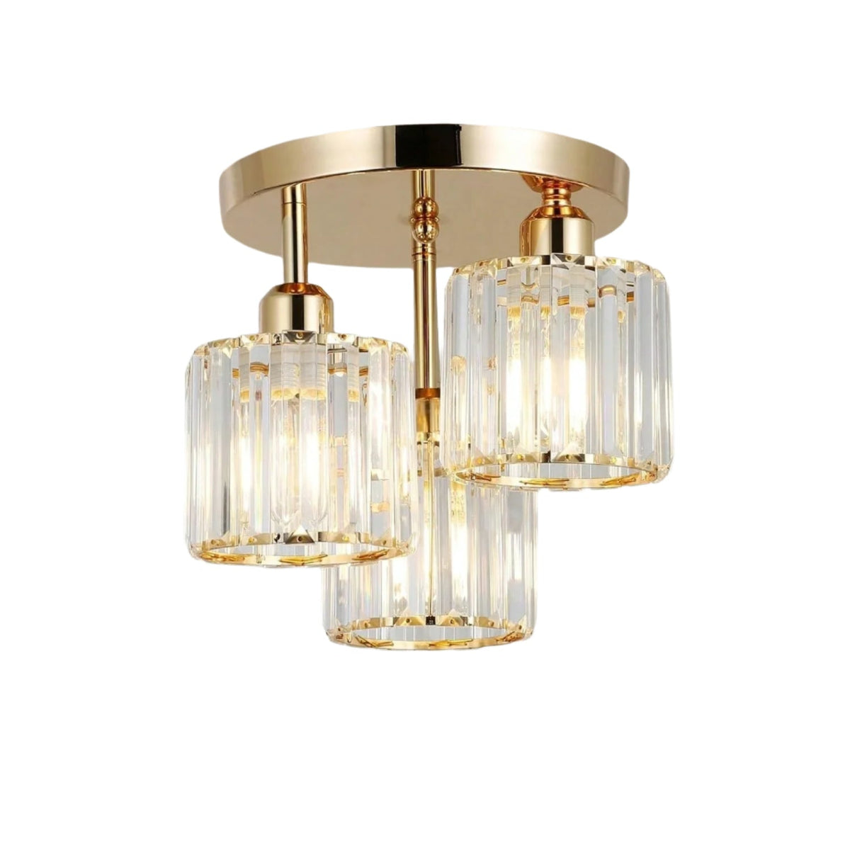Plafonnier Verre - Trio Base Dorée | Triovéa