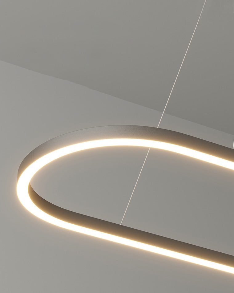 Lustre LED Ovale - Anneau Minimaliste | Ovaléa