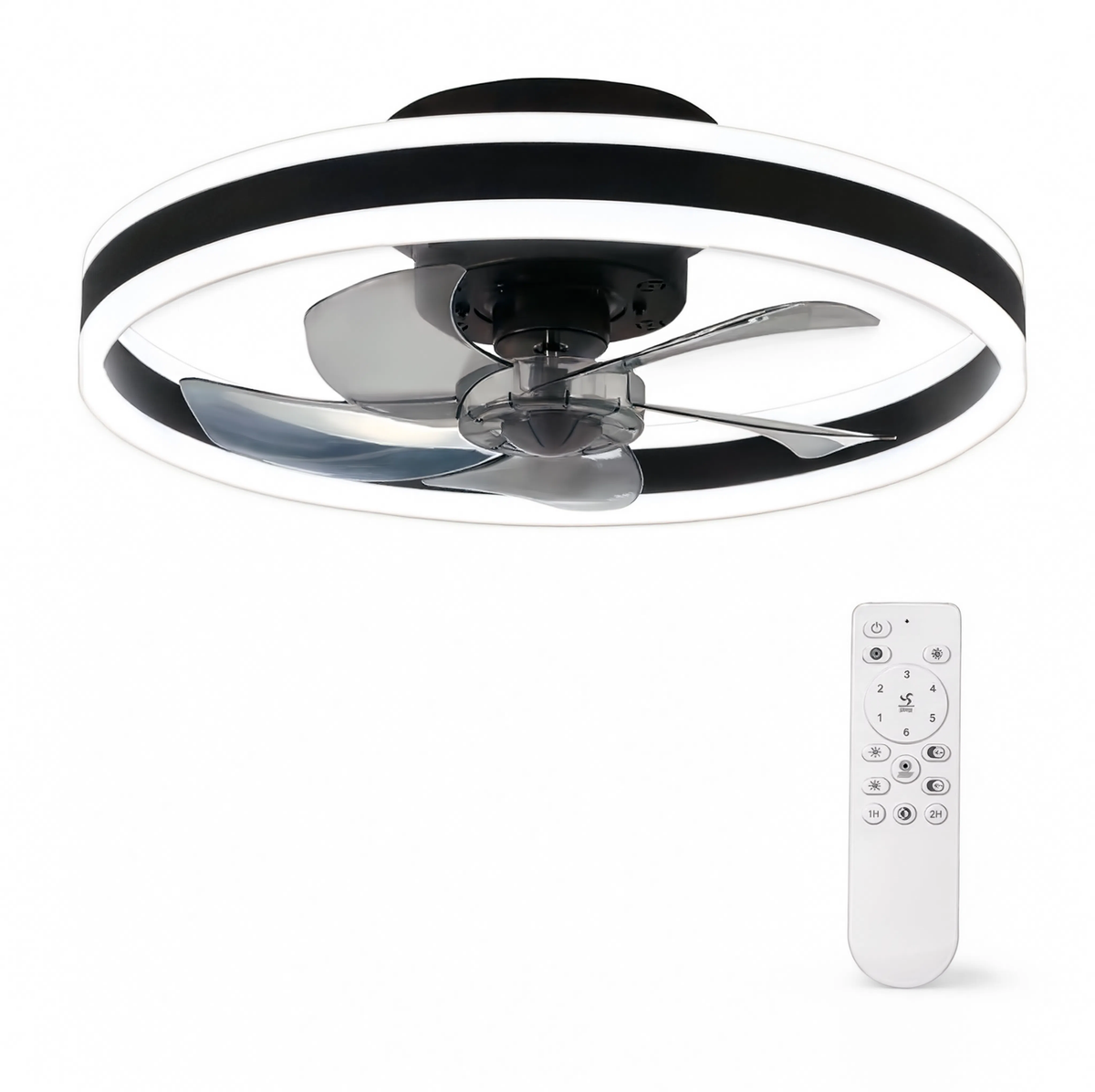 Plafonnier Ventilateur LED Connecté 50 cm | Brizéa