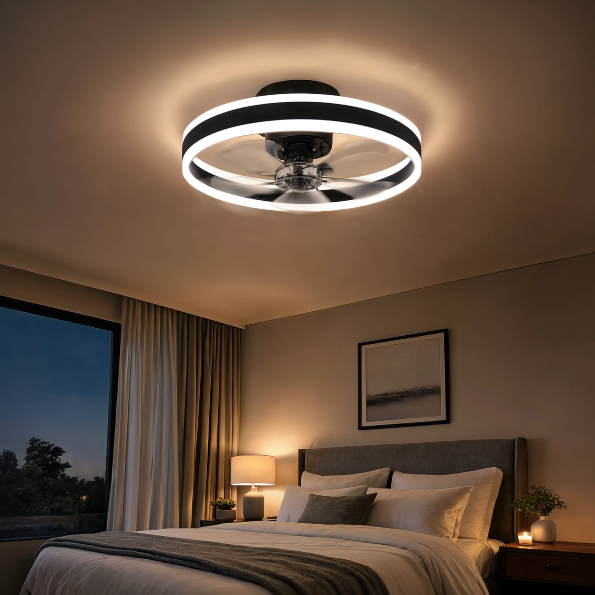 Plafonnier Ventilateur LED Connecté 50 cm | Brizéa