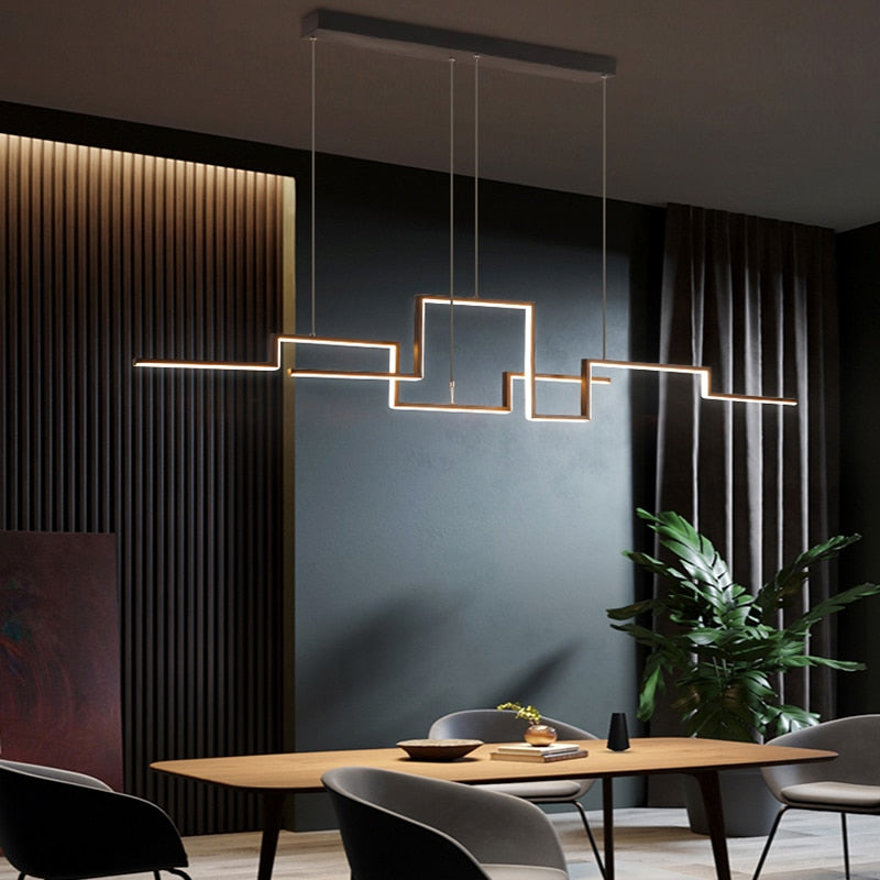 Lustre LED Cascade - Lignes Verticales | Lédora