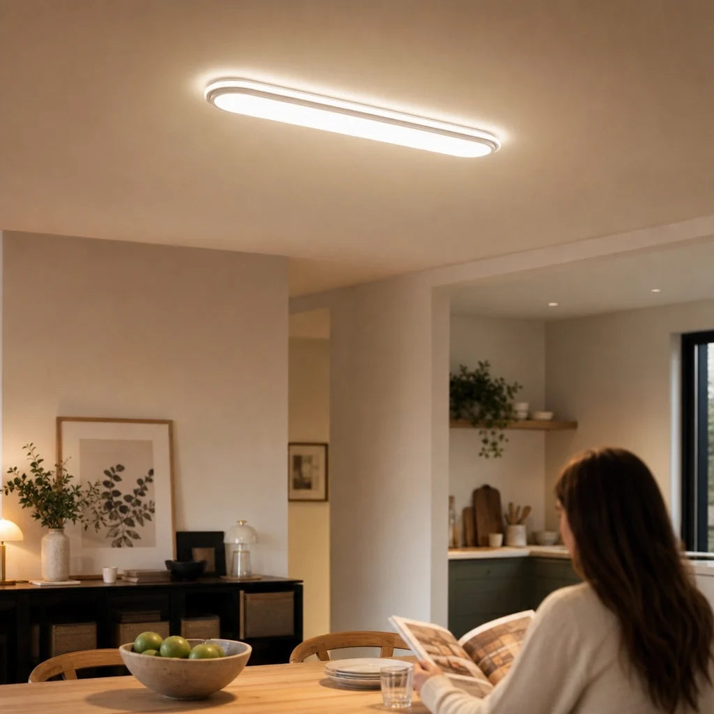 Plafonnier LED Linéaire Blanc 60 cm | Linéava