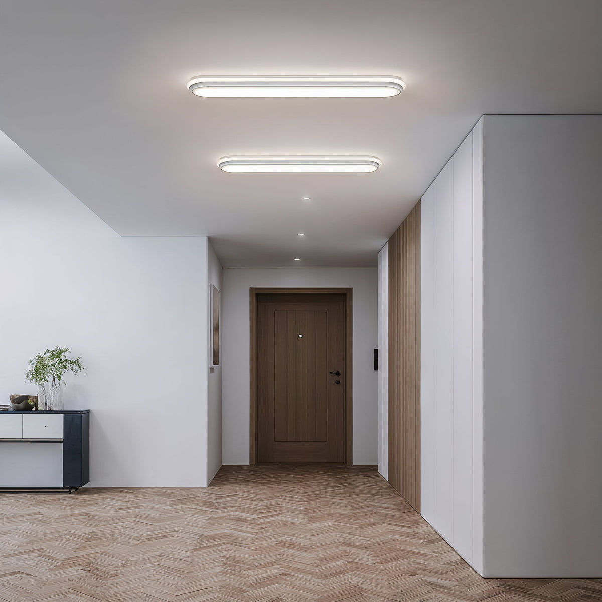 Plafonnier LED Linéaire Blanc 60 cm | Linéava