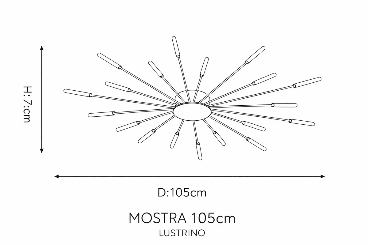 Plafonnier Design Luxueux | Mostria