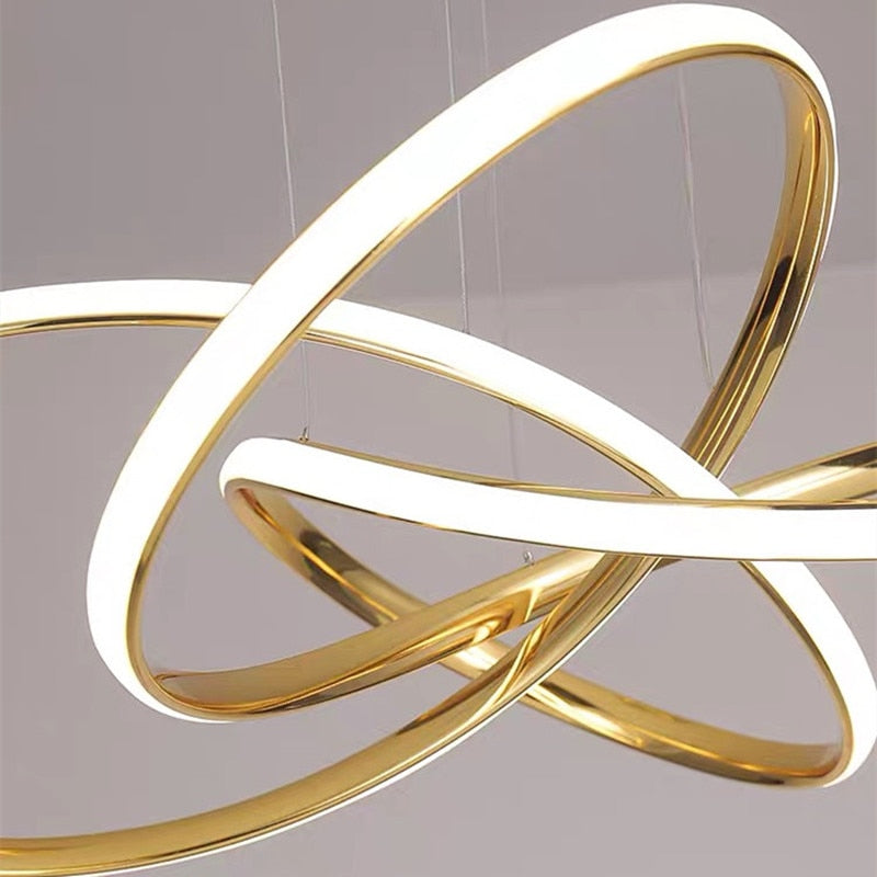 Lustre Art Déco - Spirale Dorée | Nistéa