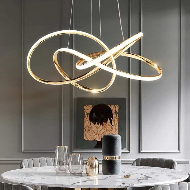 Lustre Art Déco - Spirale Dorée | Nistéa