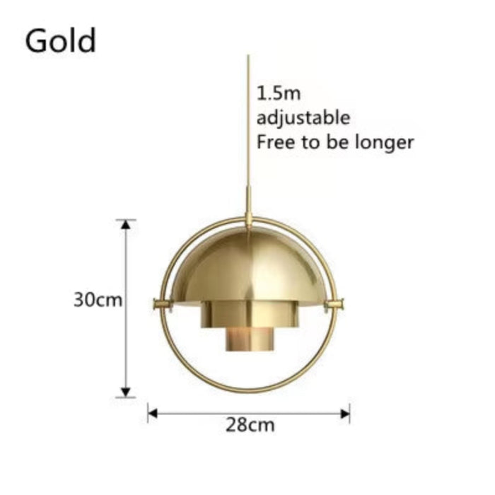 Suspension Art Déco - Laiton Rotatif | Solstéa
