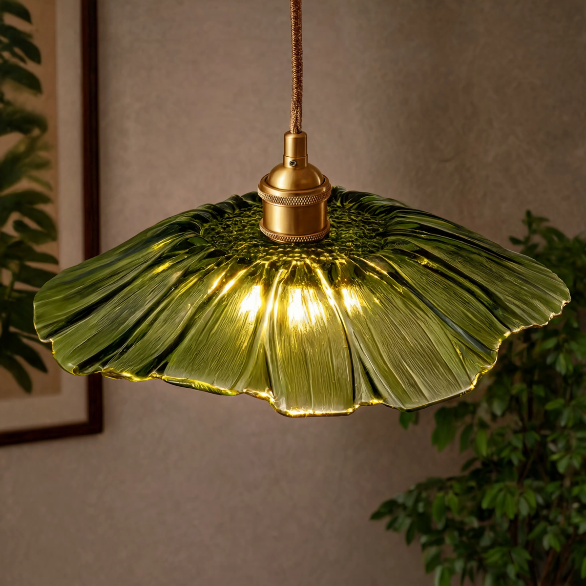 Suspension Verre Fleuri - Art Déco Coloré | Floralys