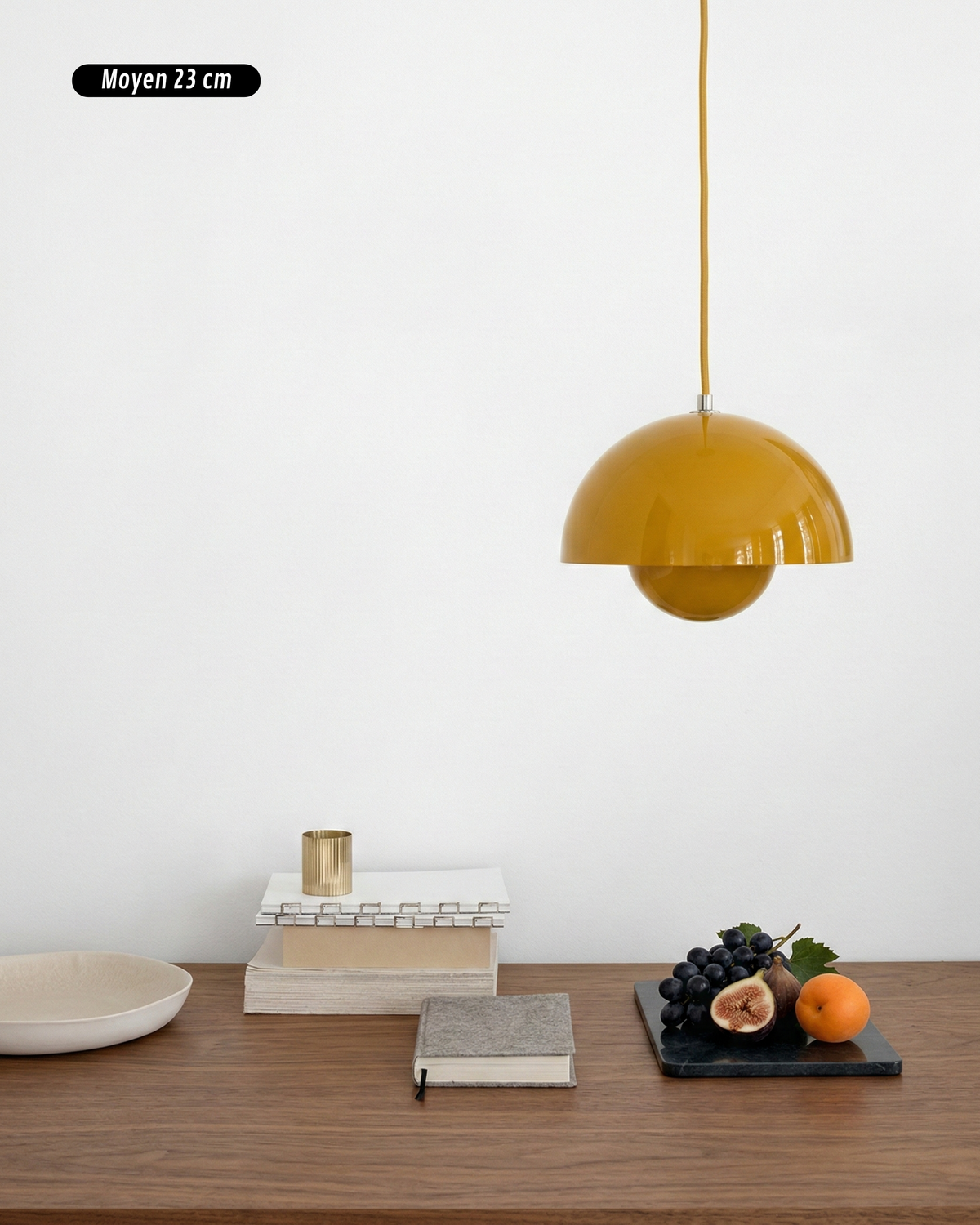 Suspension Space Age - Double Coupole Laquée | Nedéa