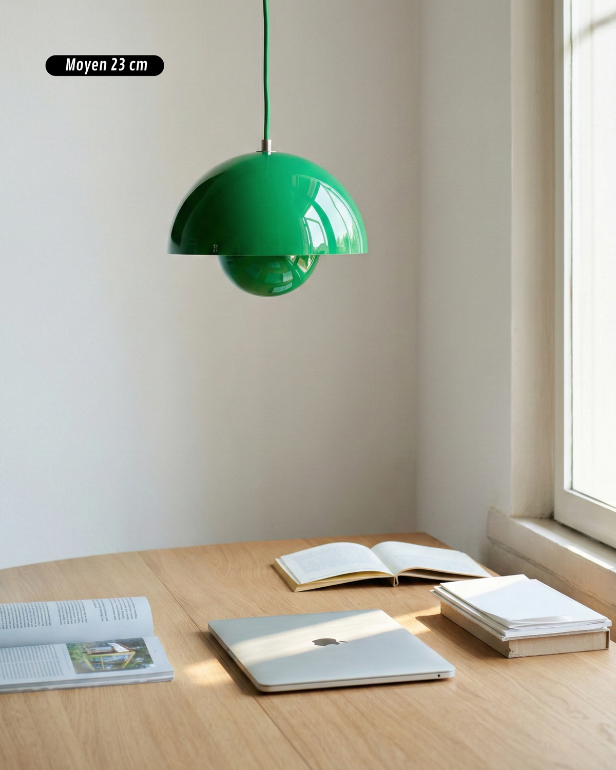 Suspension Space Age - Double Coupole Laquée | Nedéa