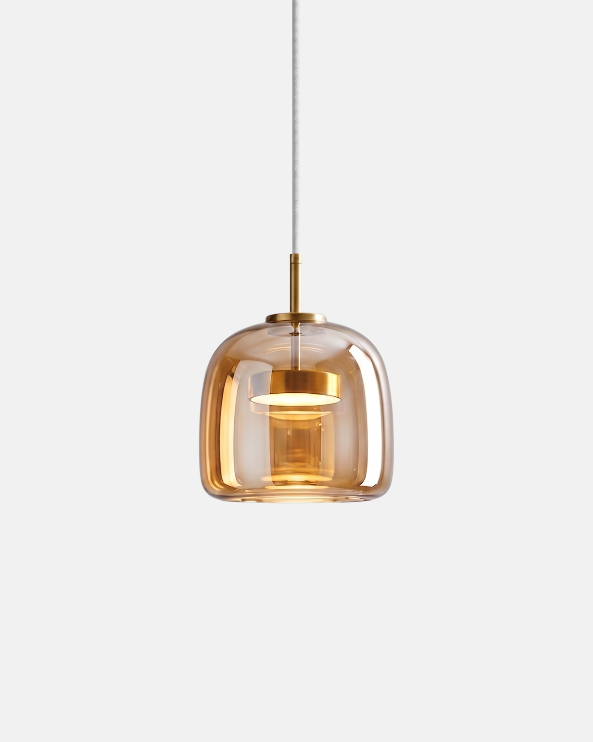 Suspension Verre Soufflé - Globe Teinté | Brumélia