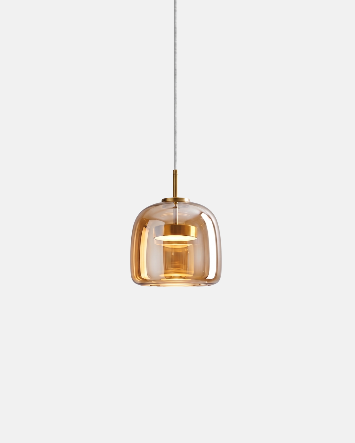Suspension Verre Soufflé - Globe Teinté | Brumélia