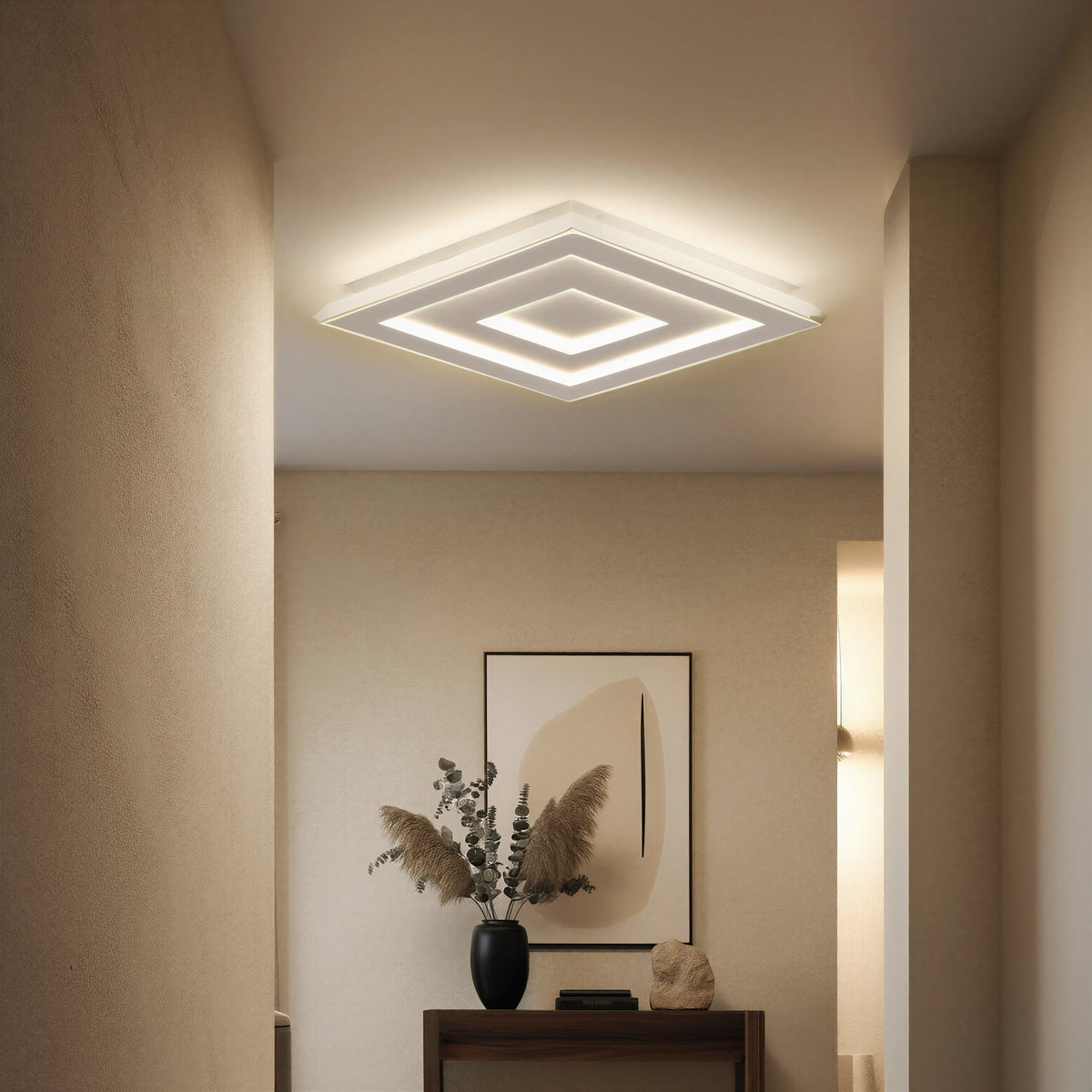 Plafonnier LED Carré Ultra-Fin 40 cm | Carrélume
