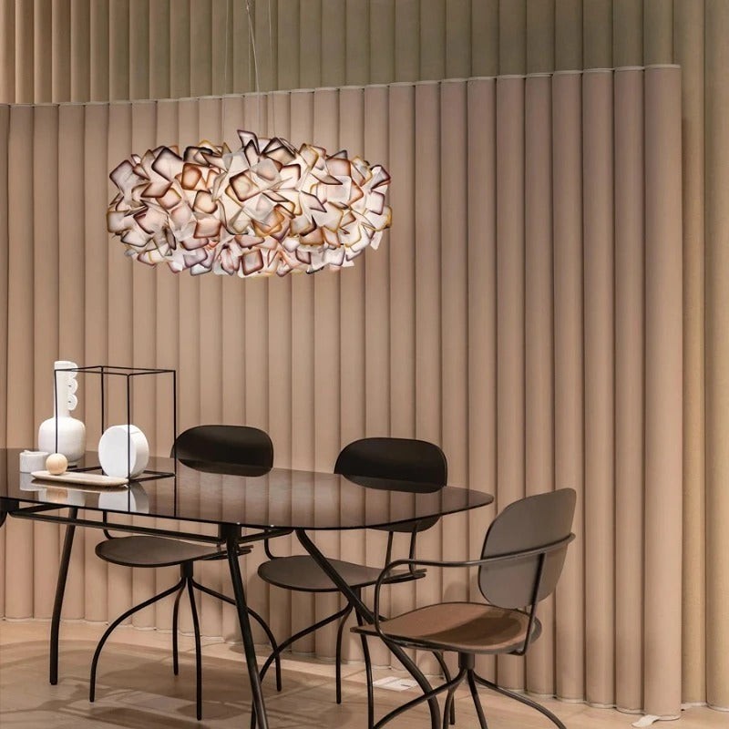 Lustre Cristal Taillé - Éclats Modernes | Opaléa