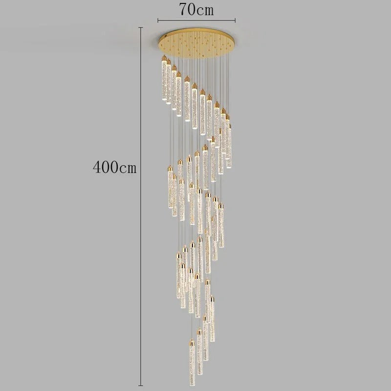 Lustre Spirale - Spécial Grande Hauteur | Hélissa