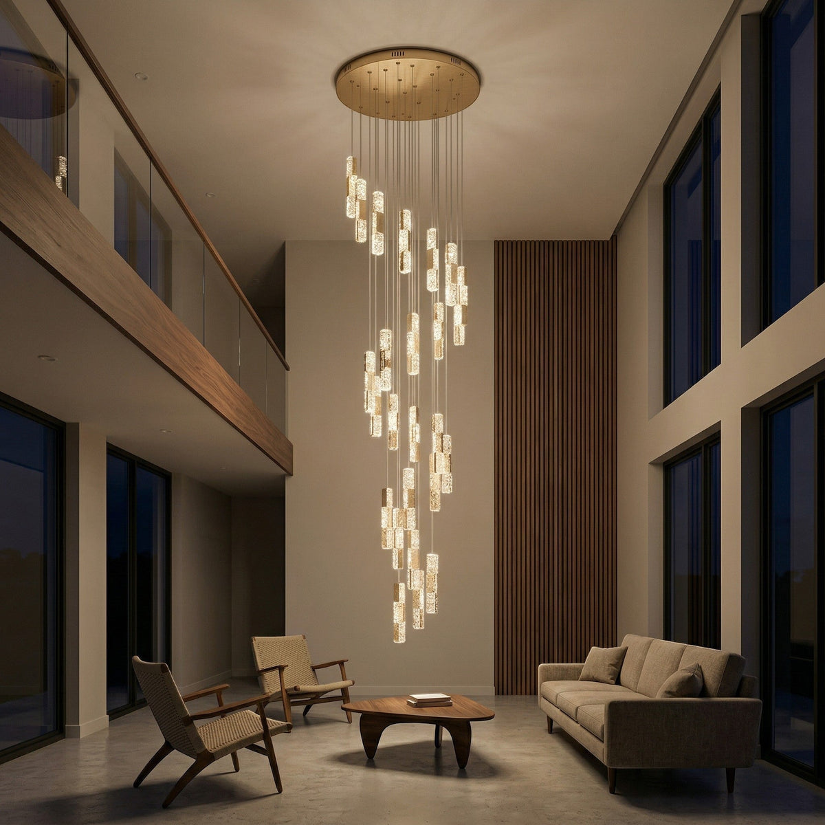 Lustre Spirale - Spécial Grande Hauteur | Hélissa