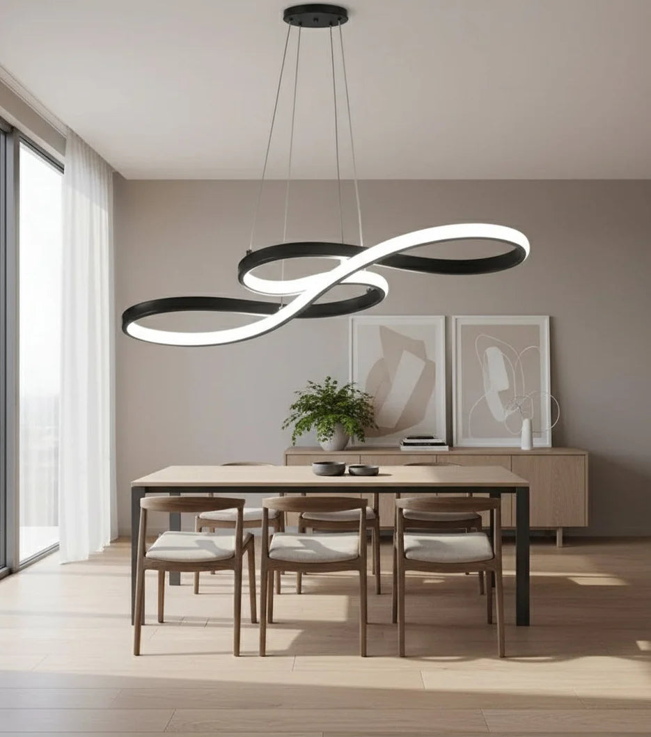 Lustre LED - Boucle Fluide | Éclisa