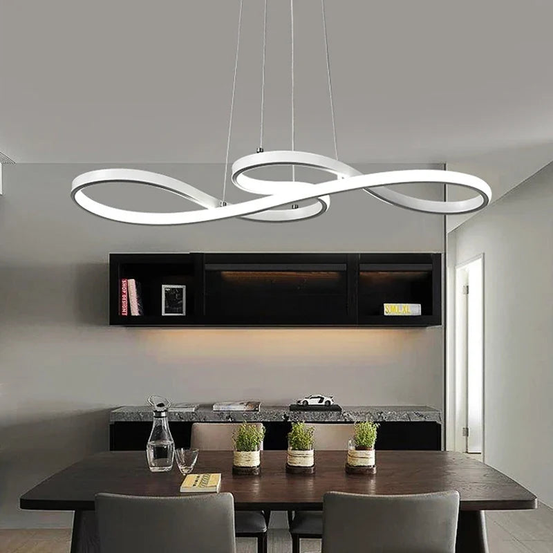 Lustre LED - Boucle Fluide | Éclisa
