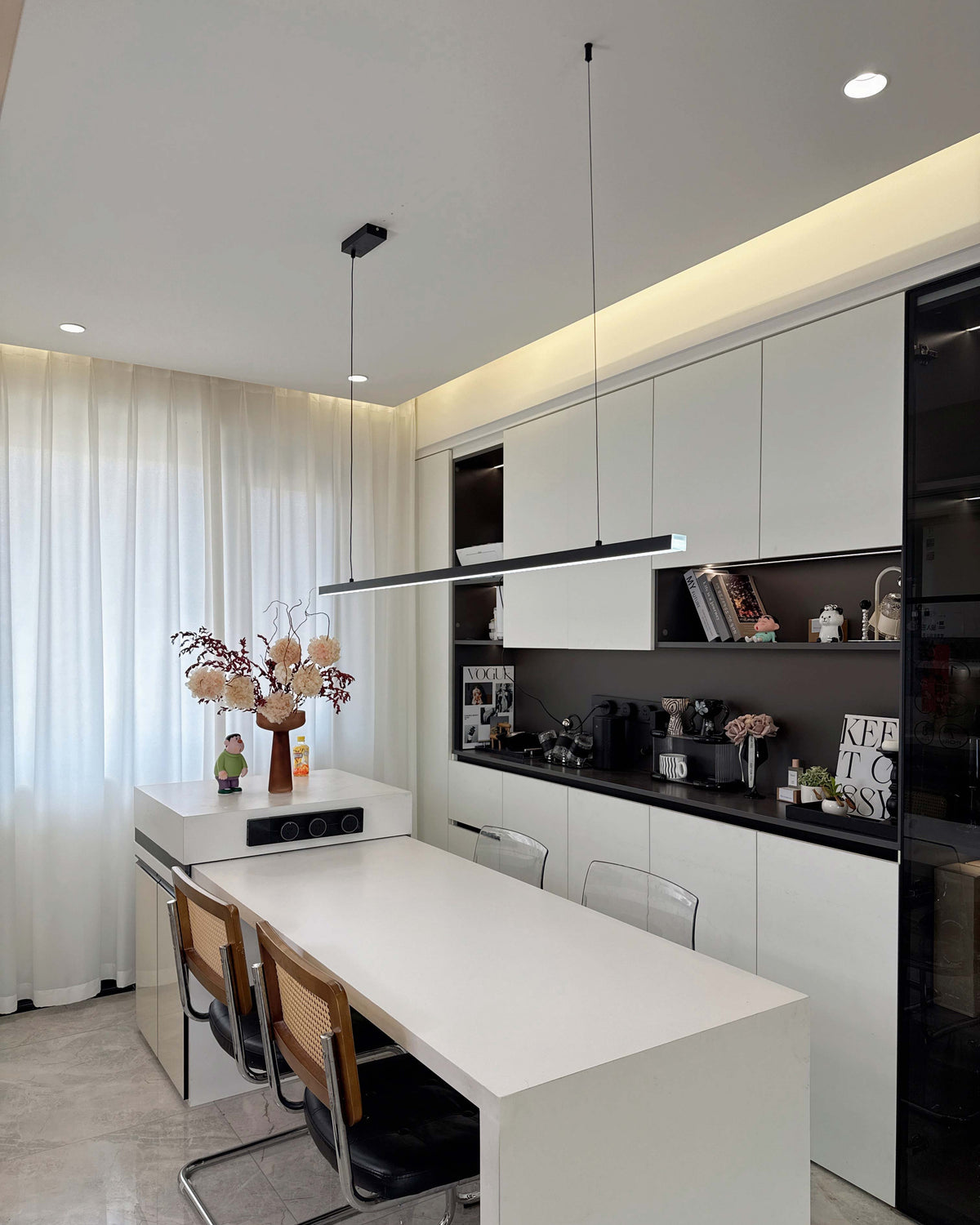 Suspension LED Extra-Longue - Ligne Épurée | Longéa