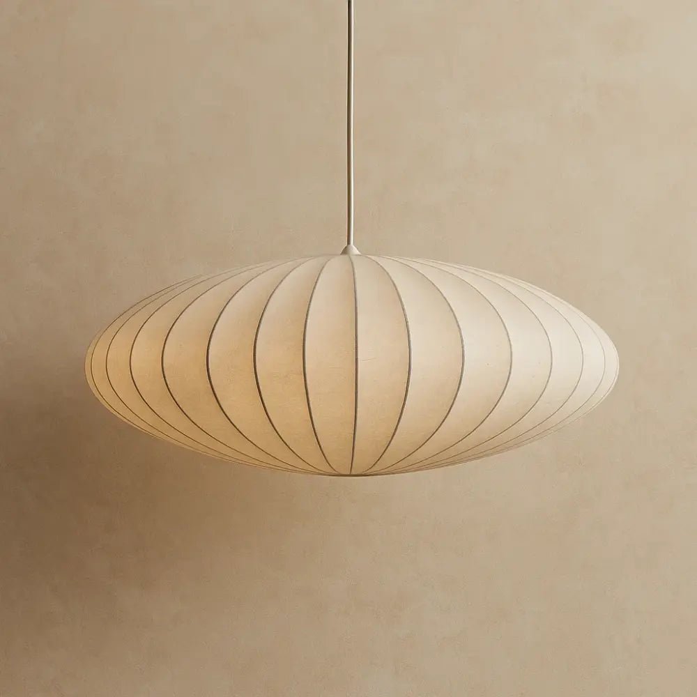 Suspension Japandi - Voile de Soie Plissé | Solaïs