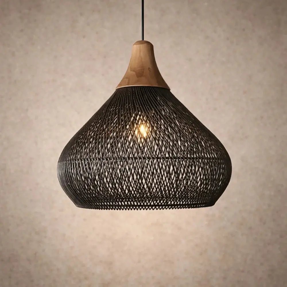 Suspension Rotin - Dôme Tressé Naturel | Orilia