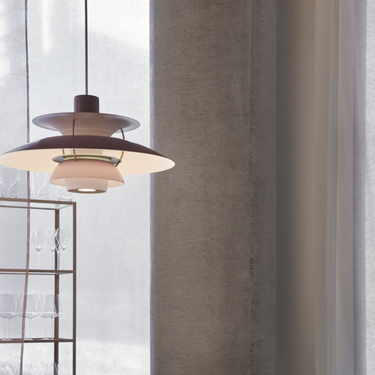 Suspension Scandinave - Trois Abat-jour Superposés | Phénia