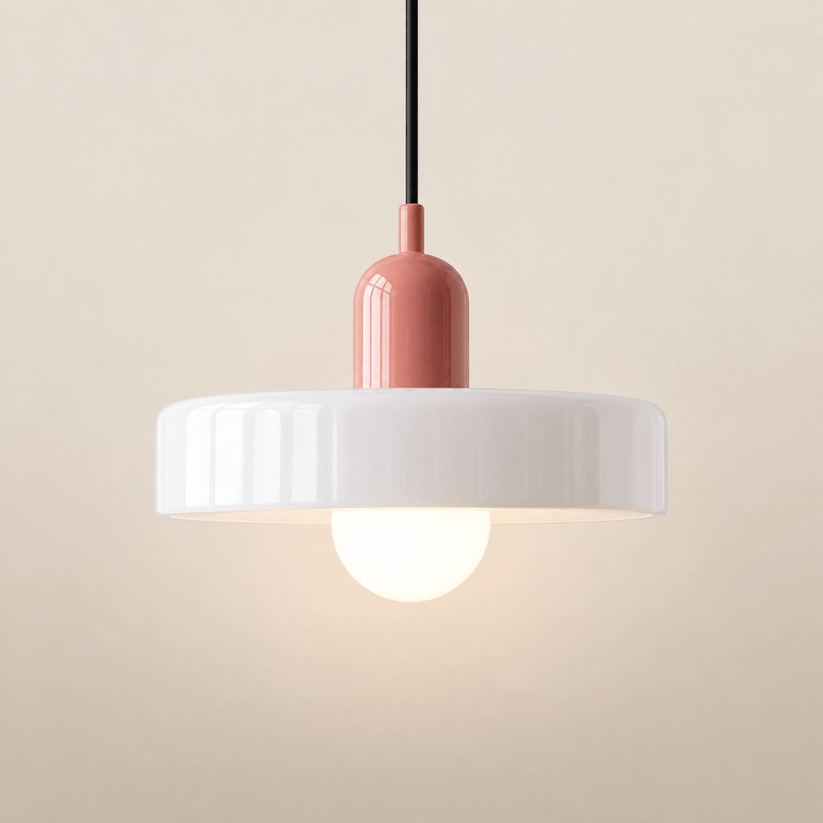 Suspension Rétro - Verre Coloré Opalin | Nolia