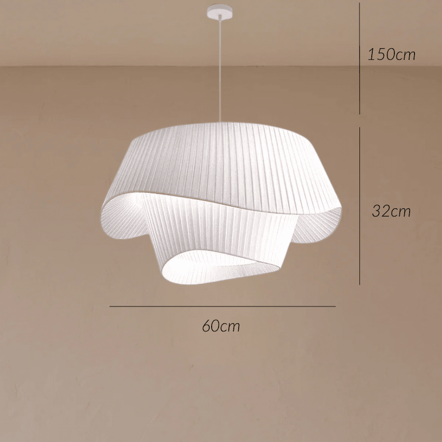 Suspension Plissée - Drapé Sculptural | Noséa