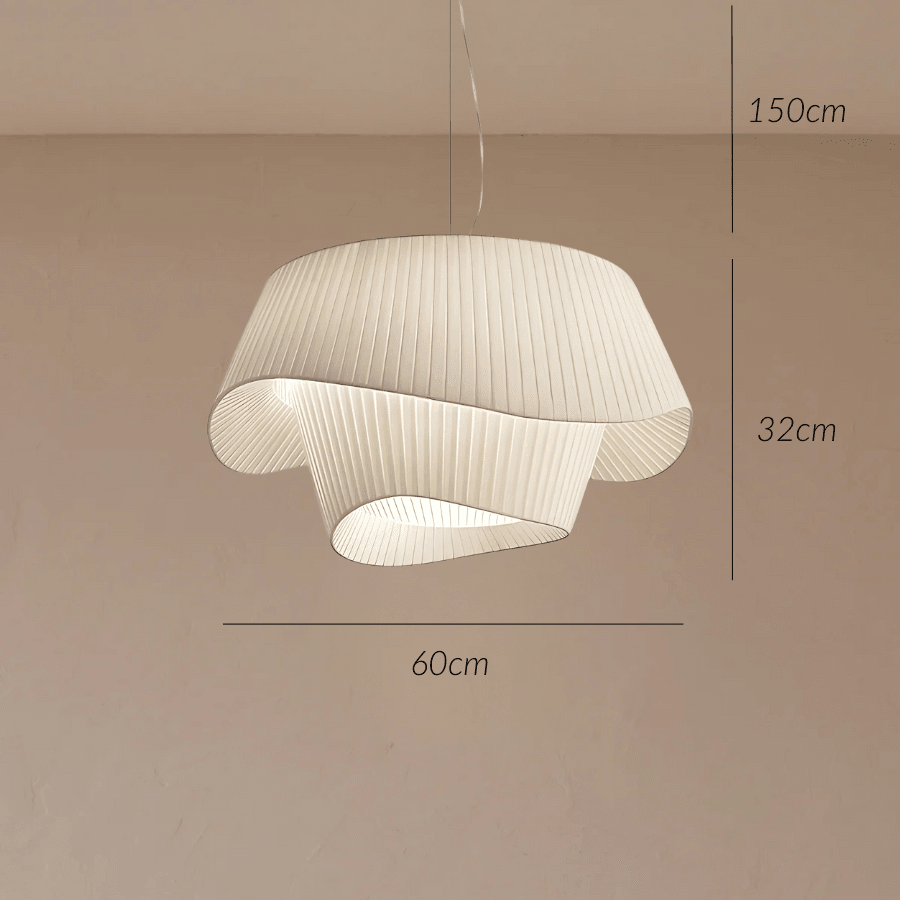 Suspension Plissée - Drapé Sculptural | Noséa