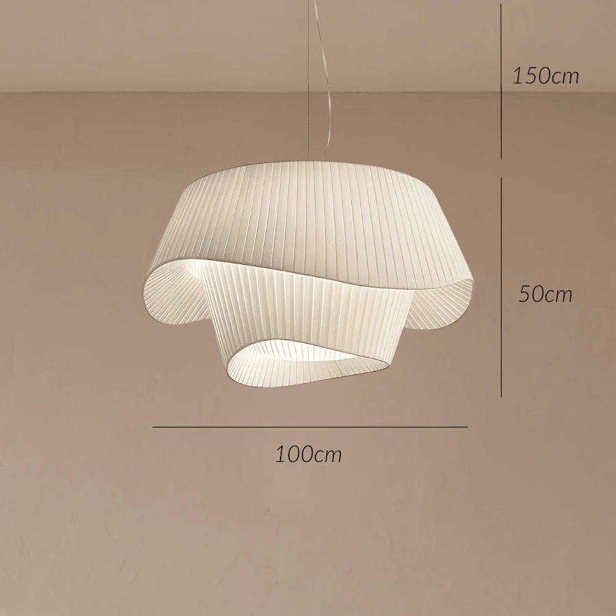 Suspension Plissée - Drapé Sculptural | Noséa