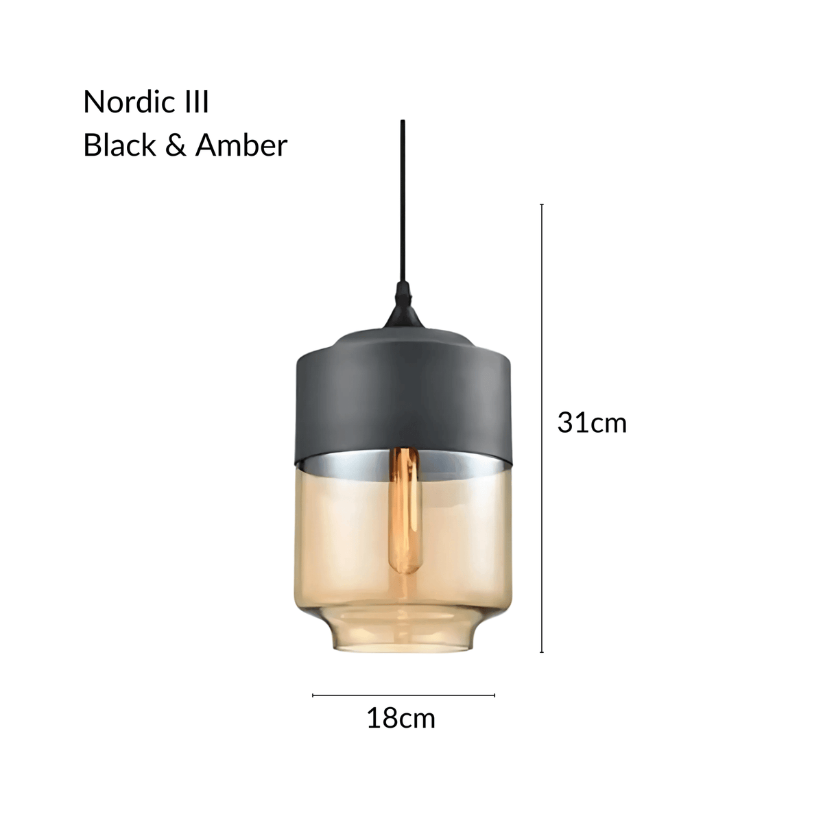 Suspension Nordique - Métal & Verre Soufflé | Nordhéa